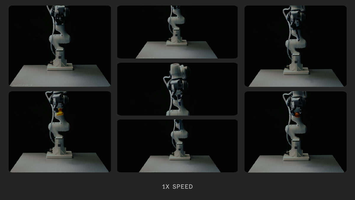 Robotic arm manipulating various objects